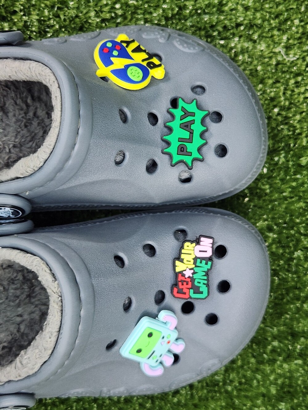 Crocs Little Kids Baya Gray Dual Comfort Clogs Slip-on Sandals Boys Size 10C - Picture 3 of 15